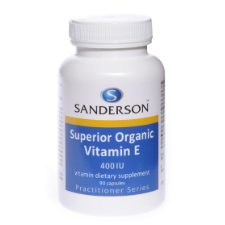 SANDERSON Superior Organic Vitamin E 400iu (d-Alpha Tocopherol) Softgels Vitamin E is a term that refers to a group of compounds called tocopherols, which occur in four major forms : alpha, beta, delta and gamma-tocopherols. SANDERSON™ Vitamin E 400iu is a mixed tocopherol formulation, the form closest to nature.