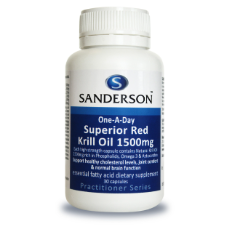 SANDERSON Superior Red Krill 1500mg 30 Softgels What is Krill Oil?  Krill oil is made from krill, a small, shrimp-like crustacean that inhabits the cold ocean areas of the world. Despite their small size, krill make up the largest animal biomass on the planet.