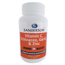 SANDERSON Vitamin C, Echinacea, Garlic, Zinc
