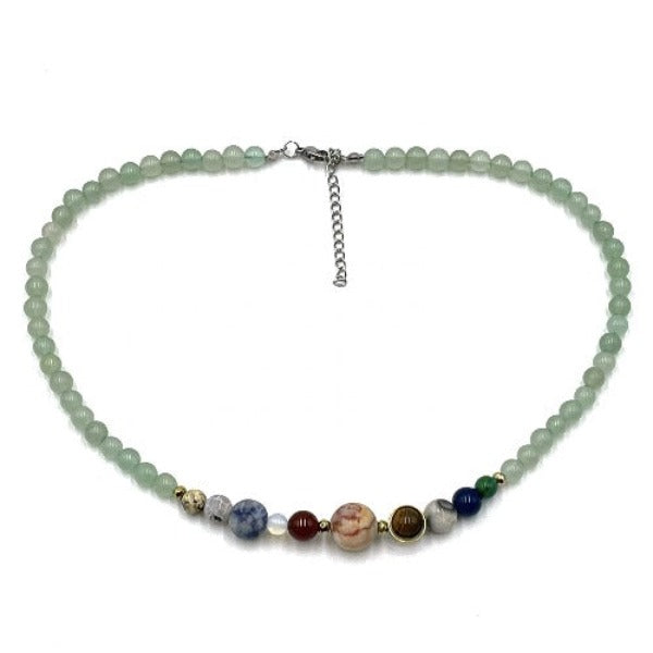 Solar System Necklace Aventurine