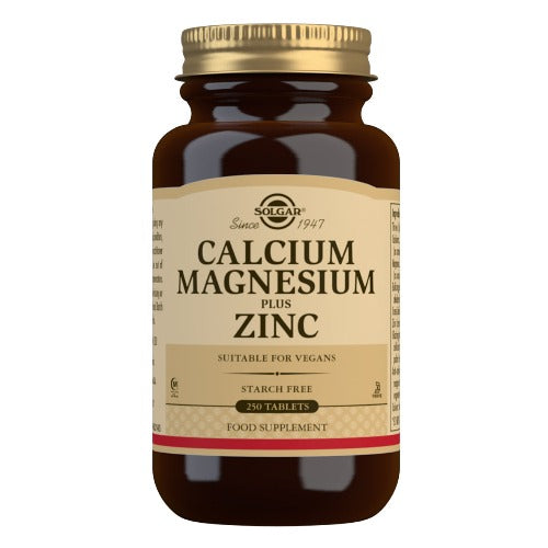 Solgar Calcium Magnesium Plus Zinc 250 Tablets