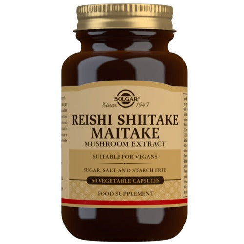 Solgar Reishi Shiitake Maitake Mushroom Extract 50 Veg Caps