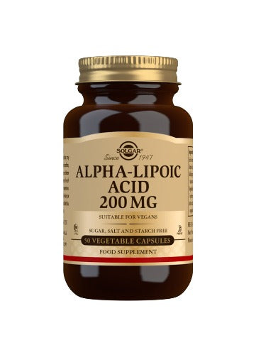 Solgar Alpha-Lipoic Acid 200 mg 50 Vegetable Capsules