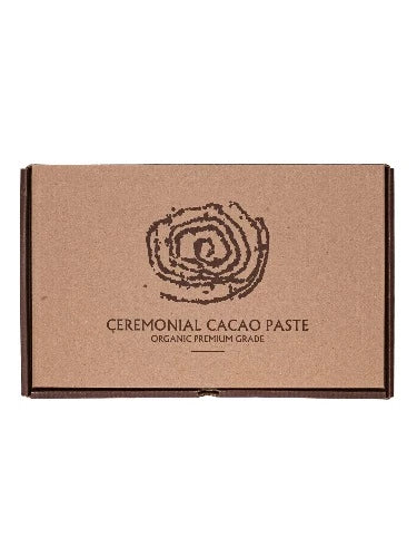 Seleno Amaru (Snake) Ceremonial Cacao Paste Block - 1kg 100% pure organic, single-origin, Peruvian ceremonial cacao paste. New Zealand-Peruvian owned and operated family business. Scientifically researched and supported by a Callaghan Innovation research grant.
