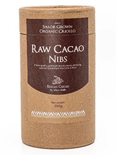 Seleno Organic Criollo Raw Cacao Nibs - 250 grams 100% Pure Organic, Single-Origin, Raw Cacao Nibs Our cacao is fermented and sun dried, before being de-husked and shredded into small nibs, following ancient traditions. It is packed with bioactive ethanolamides, tryptophan, tryptamine, phenylethylamine, polyphenols, magnesium, zinc and other essential minerals, with beautiful rich aromatic flavour. We personally source our beans from Peru to find the most potent, therapeutic & flavour rich cacao possible.