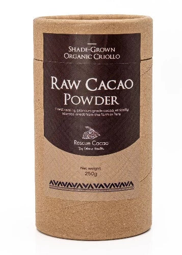 Seleno Organic Criollo Raw Cacao Powder 250 grams 100% pure organic, single-origin, raw cacao powder.  Our cacao is fermented and sun dried, before being milled and pressed to seperate the butter from the cacao mass, following ancient traditions. It is packed with bioactive ethanolamides, tryptophan, tryptamine, phenylethylamine, polyphenols, magnesium, zinc and other essential minerals, with beautiful rich aromatic flavour.