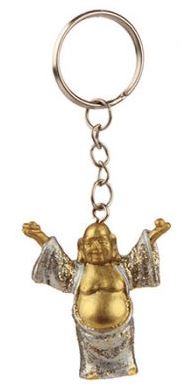 Lucky Buddha Glitter Keyring