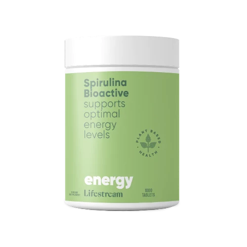 Lifestream Spirulina Bioactive 1000 Tablets The natural multi – full of superfood nutrition for low energy levels. Are you run down or exhausted? Do you have a busy or stressful lifestyle? Are you iron deficient? Or perhaps you are just seeking longer lasting energy?! Our Spirulina Bioactive will help!