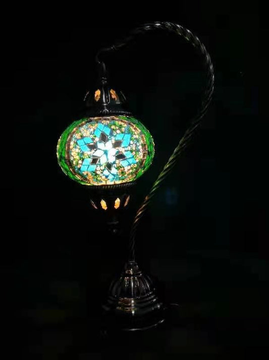 Turkish Mosaic Lamp - Swan Neck Multicolour TL152