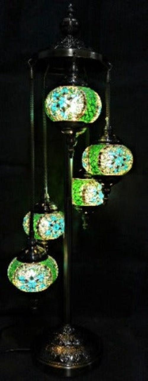 Turkish Mosaic Lamp 5 Tier TL154