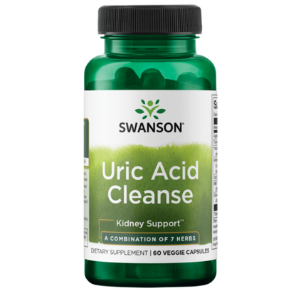 SWANSON Uric Acid Cleanse 60 Veg Capsules 1st Stop, Marshall's Health Shop!  What is Uric Acid Cleanse?  Give your body a helping hand to keep uric acid at a healthy, comfortable level with Swanson Uric Acid Cleanse. As a normal byproduct of purine metabolism, uric acid is something your body must deal with every day.