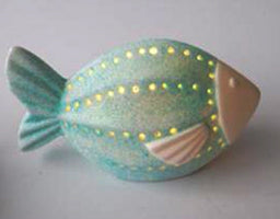 Kaku Porcelain Fish Green Size: 15.8x7x7.9 cm  SKU:YG11944