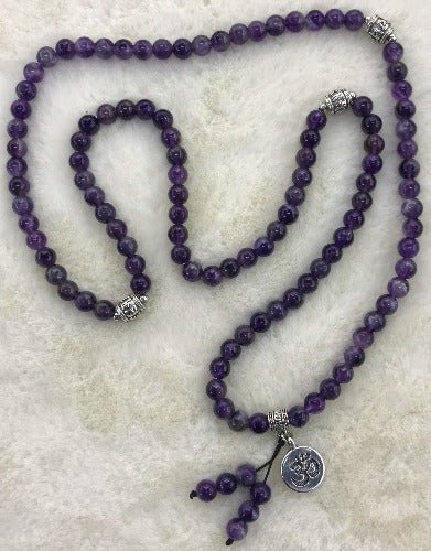 Amethyst Mala Necklace Length 70cm SKU: MN3