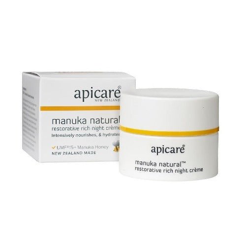 Apicare Manuka Natural Restorative Rich Night Cr?me 50g - 1st Stop Marshall's Health Shop, Gift Shop! - Heath and Natural Therapy New Brighton Christchurch - Naturopath