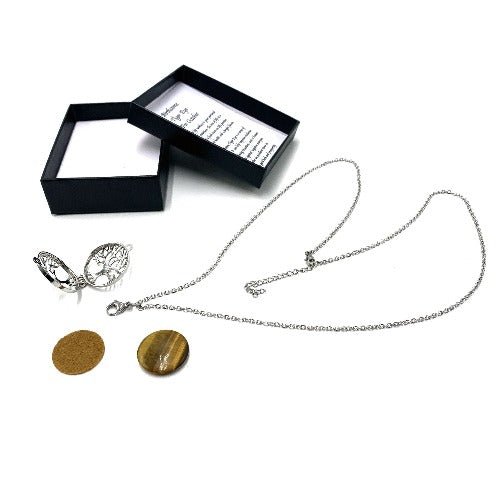 Birthstone Necklace Tiger Eye October - 1st Stop Marshall's Health Shop, Gift Shop! - Heath and Natural Therapy New Brighton Christchurch - Naturopath