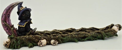Black Cat Incense Burner - 1st Stop Marshall's Health Shop, Gift Shop! - Heath and Natural Therapy New Brighton Christchurch - Naturopath