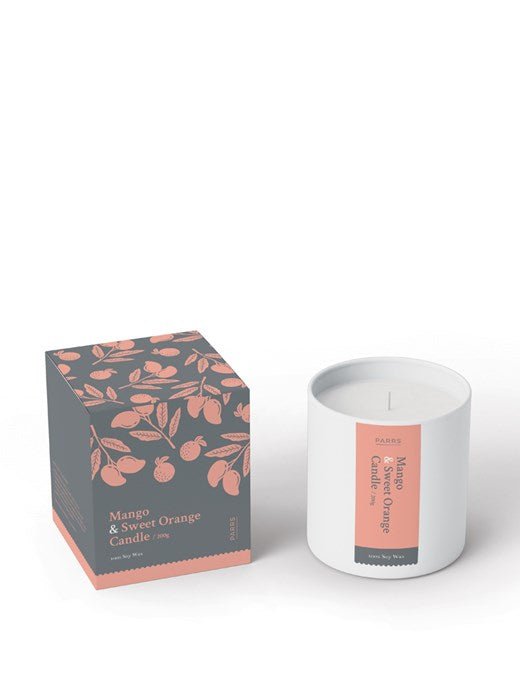 Candle Mango & Sweet Orange Boxed - 1st Stop Marshall's Health Shop, Gift Shop! - Heath and Natural Therapy New Brighton Christchurch - Naturopath
