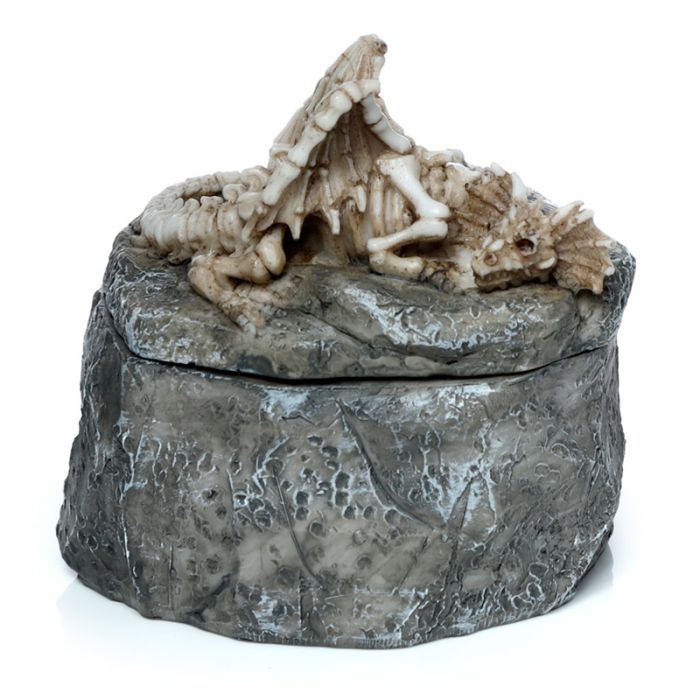 Shadows of Darkness Sleeping Bones Dragon Skeleton Trinket Box