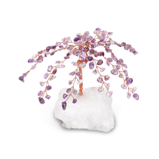 Gemstone Tree Crystal Base Amethyst (GEMT1)