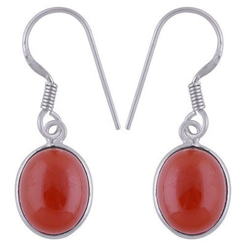 Coro Jewellery Carnelian Earring & Sterling Silver SKU - ECAR508