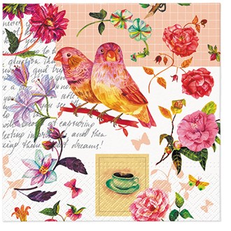 Salisbury Floral Poetry Napkin