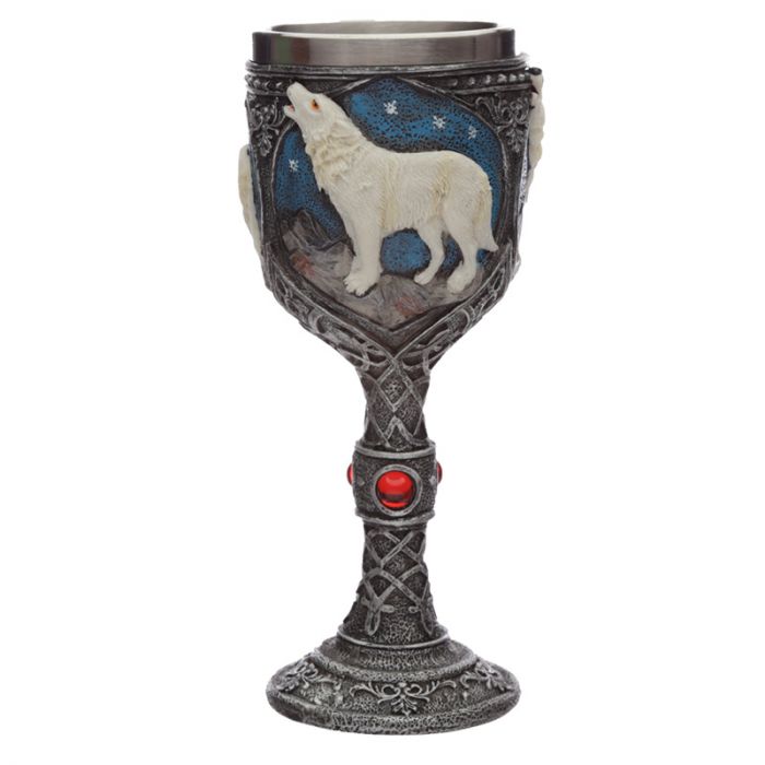 Decorative Protector of the North Night of the Wolf Goblet - 1st Stop Marshall's Health Shop, Gift Shop! - Heath and Natural Therapy New Brighton Christchurch - Naturopath