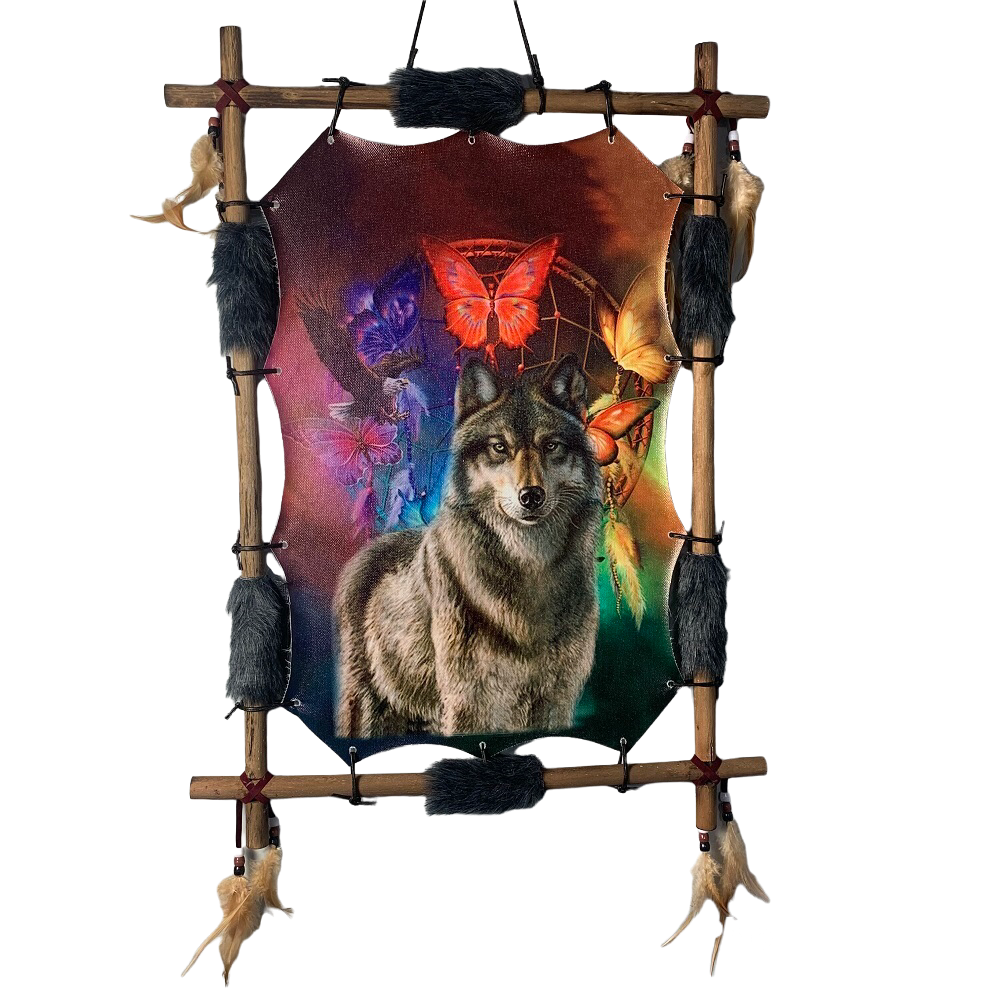 Dreamcatcher Wolf Butterfly - 1st Stop Marshall's Health Shop, Gift Shop! - Heath and Natural Therapy New Brighton Christchurch - Naturopath