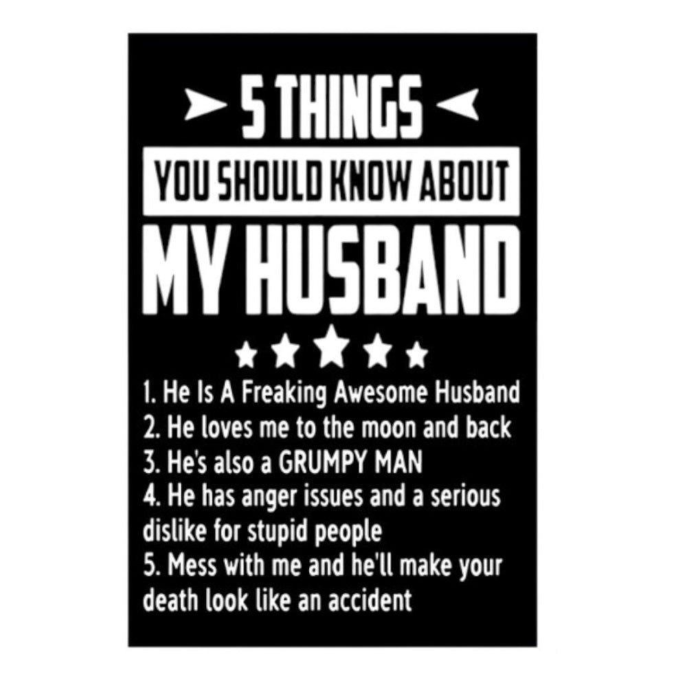 Five Things Metal Wall Art