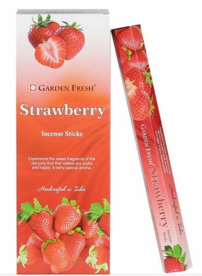Garden Fresh Strawberry Incense - 1st Stop Marshall's Health Shop, Gift Shop! - Heath and Natural Therapy New Brighton Christchurch - Naturopath