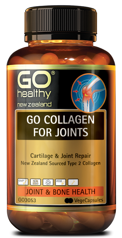 GO COLLAGEN FOR JOINTS contains premium New Zealand sourced marine collagen. Collagen is the main protein that helps make up our ligaments, joints and muscles, and provides our bodies with structural support. Type 2 collagen supports cushioning and lubrication, and provides structural support. Vitamin D3 is well known for bone health, and the health benefits of Turmeric help provide antioxidant protection and support to joints.