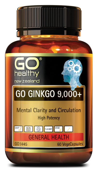 GO GINKGO 9,000+ is designed to support optimum brain function including mental clarity and focus. The ingredients also support the body’s natural ability to adapt to stress. GO Ginkgo 9,000+ supports peripheral circulation making it ideal for people who are susceptible to cold hands and feet. In addition Hawthorn has been included for heart health.