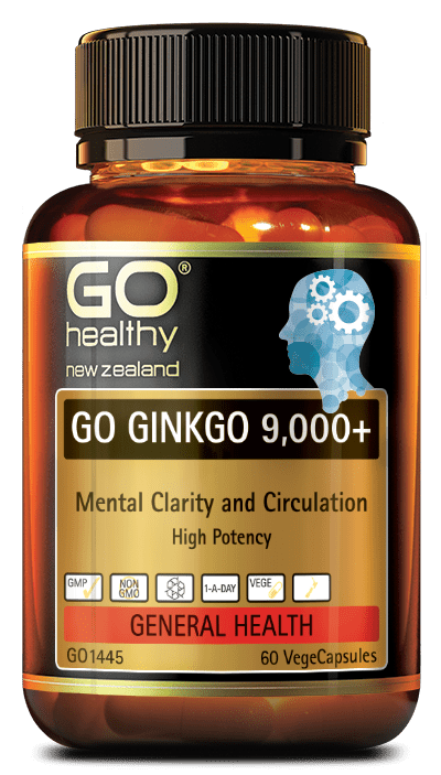 GO GINKGO 9,000+ is designed to support optimum brain function including mental clarity and focus. The ingredients also support the body’s natural ability to adapt to stress. GO Ginkgo 9,000+ supports peripheral circulation making it ideal for people who are susceptible to cold hands and feet. In addition Hawthorn has been included for heart health.