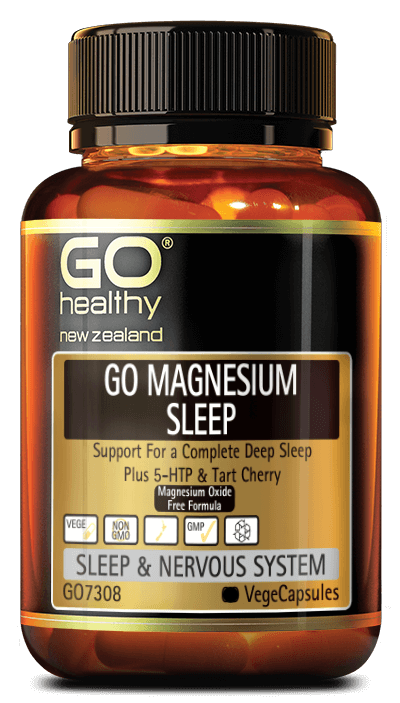 GO MAGNESIUM SLEEP is formulated to help support a deep relaxed sleep. Two forms of Magnesium have been included to help increase absorption and bioavailability. The highly absorbable Magnesium chelate plus natural marine Magnesium, both of which will help relax muscles and ease nervous tension. Tart Cherry supports those who not only have trouble getting to sleep, but also those who find it hard staying asleep.