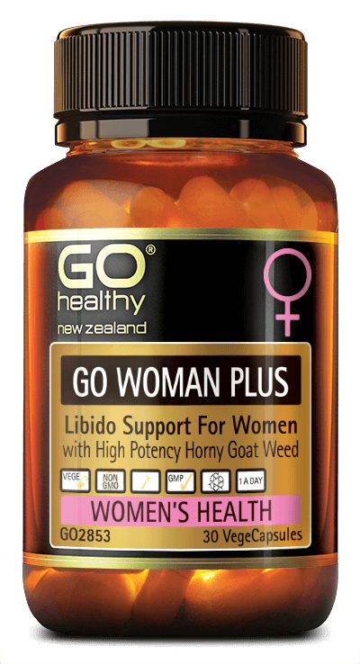 GO WOMAN PLUS is designed to enhance sexual energy, supporting a healthy libido, improving desire, stamina and energy in times of need. Horny Goat Weed is well known for supporting healthy sexual function.