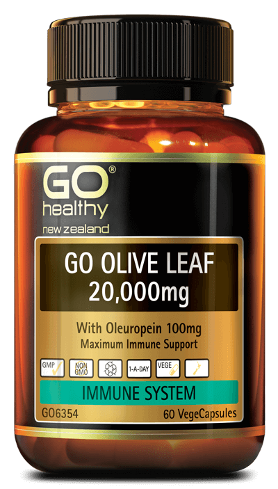GO Olive Leaf 20,000mg is a high potency dose of Olive Leaf which is specific for supporting immune function and boosting a body’s natural immune response to winter ills and chills. Olive Leaf is very popular world-wide and is most often prescribed by Natural Health Practitioners for immune function and for supporting healing.