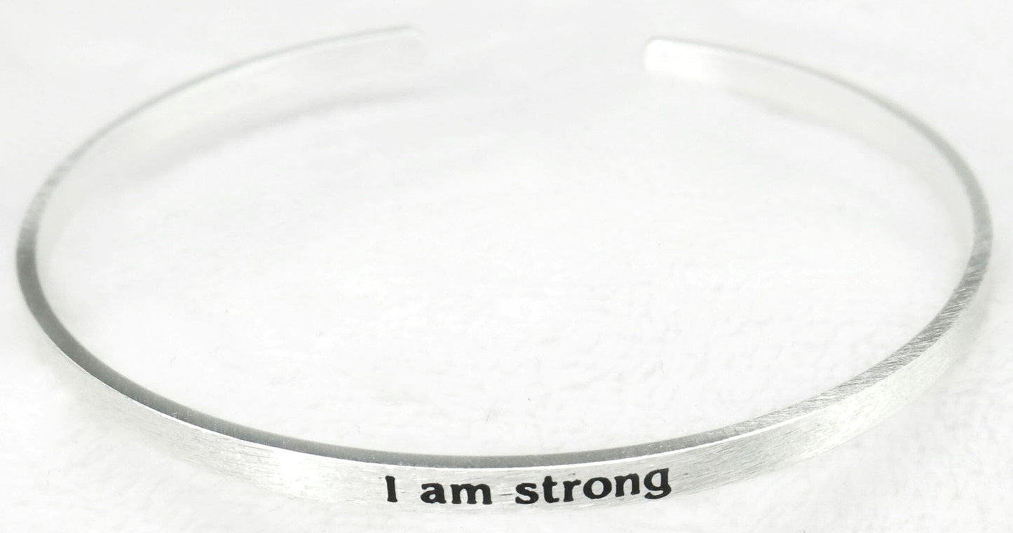 Inspirational Bracelet I am Strong - 1st Stop Marshall's Health Shop, Gift Shop! - Heath and Natural Therapy New Brighton Christchurch - Naturopath
