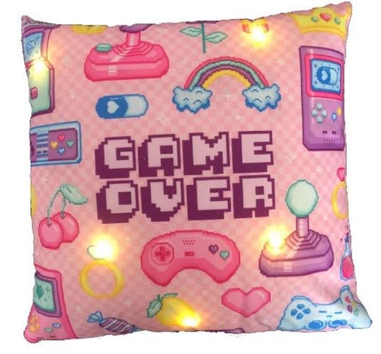 LED Cushion Girl Game Over - 1st Stop Marshall's Health Shop, Gift Shop! - Heath and Natural Therapy New Brighton Christchurch - Naturopath