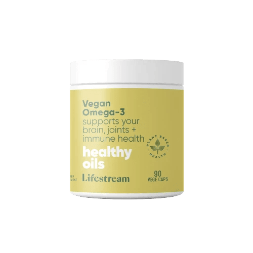 Lifestream Vegan Omega-3 90 VegeCaps A pure plant omega 3 algae oil for healthy joints, mobility and well-being. Are you looking for an easy supplement to help support heart health, healthy cholesterol levels, mental clarity and focus, joint mobility, bone health and density, or even fetal brain development? Omega 3 can do it all.