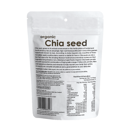 Matakana Chia Seed Black 250g pack