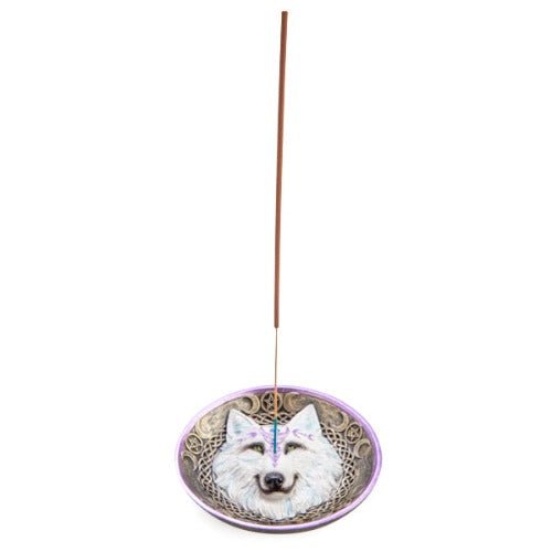 Pentacle White Wolf Incense Burner - 1st Stop Marshall's Health Shop, Gift Shop! - Heath and Natural Therapy New Brighton Christchurch - Naturopath