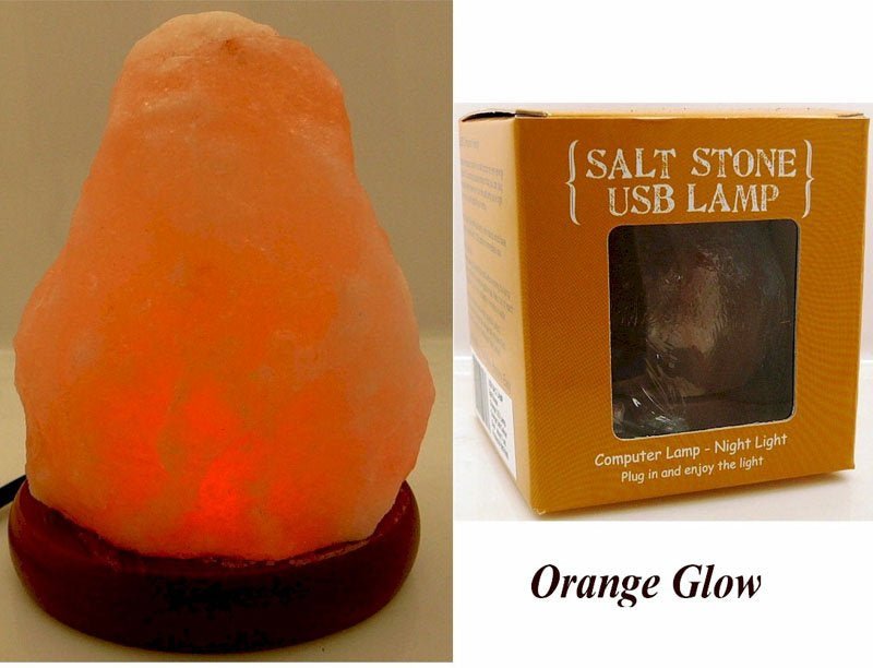 Salt Lamp Orange Natural Shape - 1st Stop Marshall's Health Shop, Gift Shop! - Heath and Natural Therapy New Brighton Christchurch - Naturopath