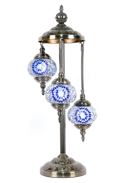 Turkish Mosaic Lamp Multi - Coloured 3 Tier TL42 - MarshallsHealthShop