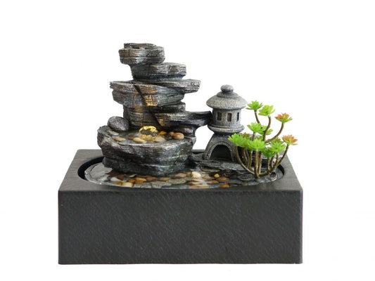 Water Feature Japanese Garden 29x21x22cm Warm-white light SKU: WF76