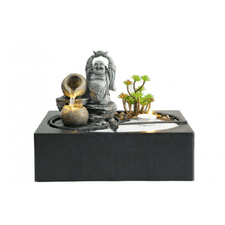Water Feature Lucky Buddha 29x21x22cm Warm-white light SKU: WF74