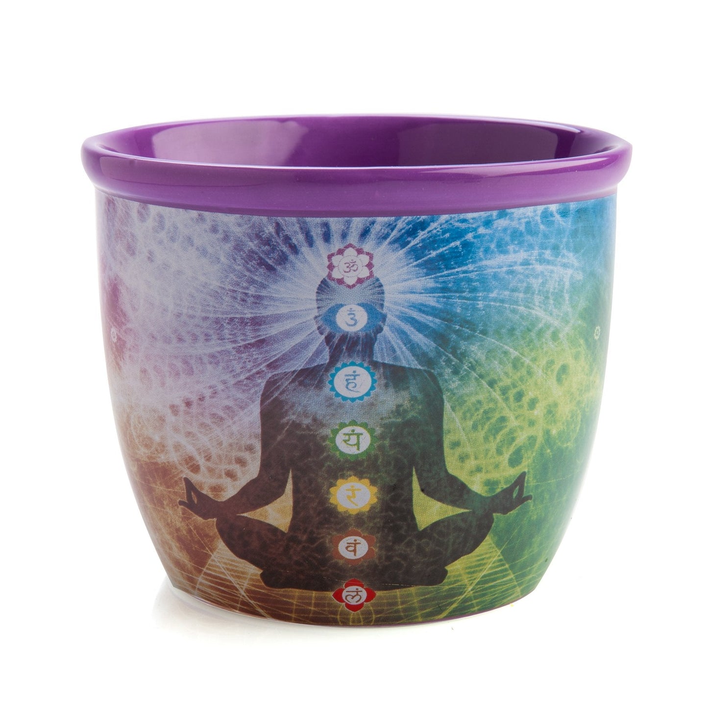 Wild Scents Chakra Ceramic Smudge Bowl
Quality ceramic smudge bowl perfect for holding sage & catching cinders during cleansing rituals
Meditating figure with chakra symbols on an ethereal rainbow bowl
Specially moulded internal holder keeps sage smudge sticks upright for safe burning
Never leave burning sage unattended. Keep away from children and pets.
12.50(L) x 12.50(W) x 10.50(H) cm
1st Stop, Marshall's Health Shop, Gift Shop!
SKU: TJ-SB/C