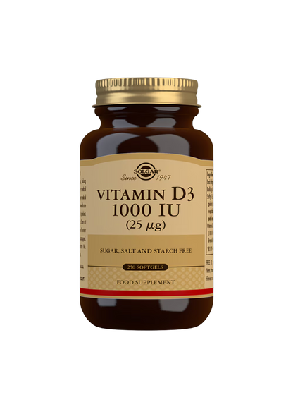 Solgar Vitamin D3 1000iu (25MCG) Soft Gels