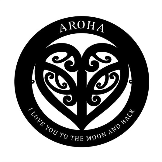 Metal Wall Art Round Aroha