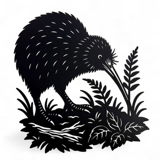 Wall Art - Steel - Kiwi On Forest Floor

H:50 cm - The kiwi is a flightless, nocturnal bird native to New Zealand. Known for its distinctive appearance, it is an iconic symbol of the country. "Kiwi" is also a term used internationally to refer to people from New Zealand, reflecting the bird's unique and beloved status in the nation's culture. Made from steel coated in a black paint finish. Suitable for indoor and outdoor use.

SKU: GKWA15