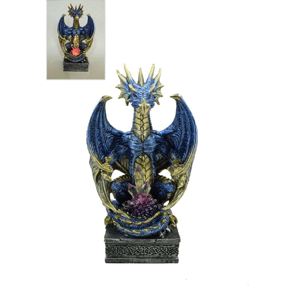 Dragon Guarding Crystals Blue LED