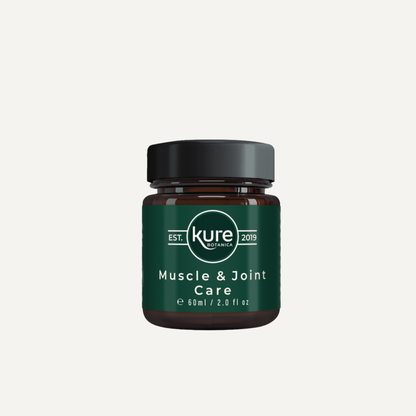 Kure Muscle &amp; Joint Care Balm 60ml

Soothe. Restore. Revive.

A must-have for&nbsp;natural relief and recovery, the&nbsp;Muscle &amp; Joint Care Balm&nbsp;is crafted with&nbsp;whole-plant hemp, powerful botanicals, and essential oils&nbsp;to&nbsp;soothe sore muscles, ease tension, and support daily movement. Whether you’re dealing with&nbsp;post-workout soreness, joint discomfort, or everyday aches, this fast-absorbing balm is&nbsp;your go-to for targeted comfort.